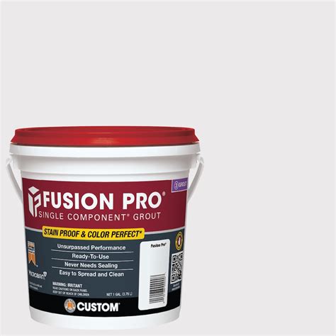 Fusion pro grout - Fusion Pro Single Component Grout does contain sand and will give a textured appearance when applied to an installation. Fusion Pro Single Component grout residue that has dried on surface of the tile may be removed using the Aqua Mix Non-Cement Grout Haze Remover. For further assistance please contact our Care and Maintenance division …